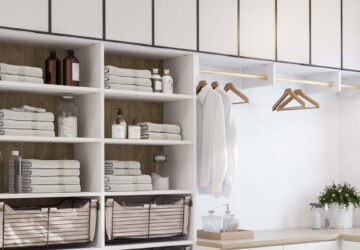 Clóset de blancos personalizado diseñado por California Closets México
