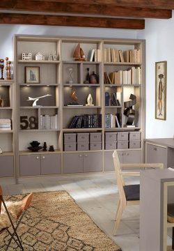 Librero de oficina en casa diseñado por California Closets México